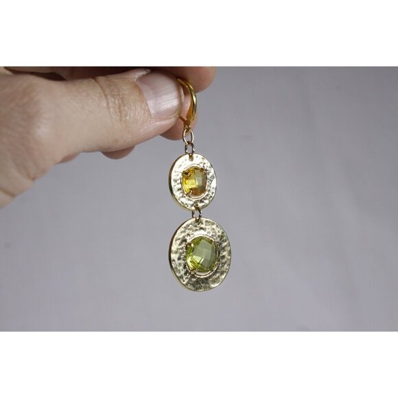 Greek goddess demi-parure costume jewelry set, necklace and matching earrings, - Picture 3 of 6